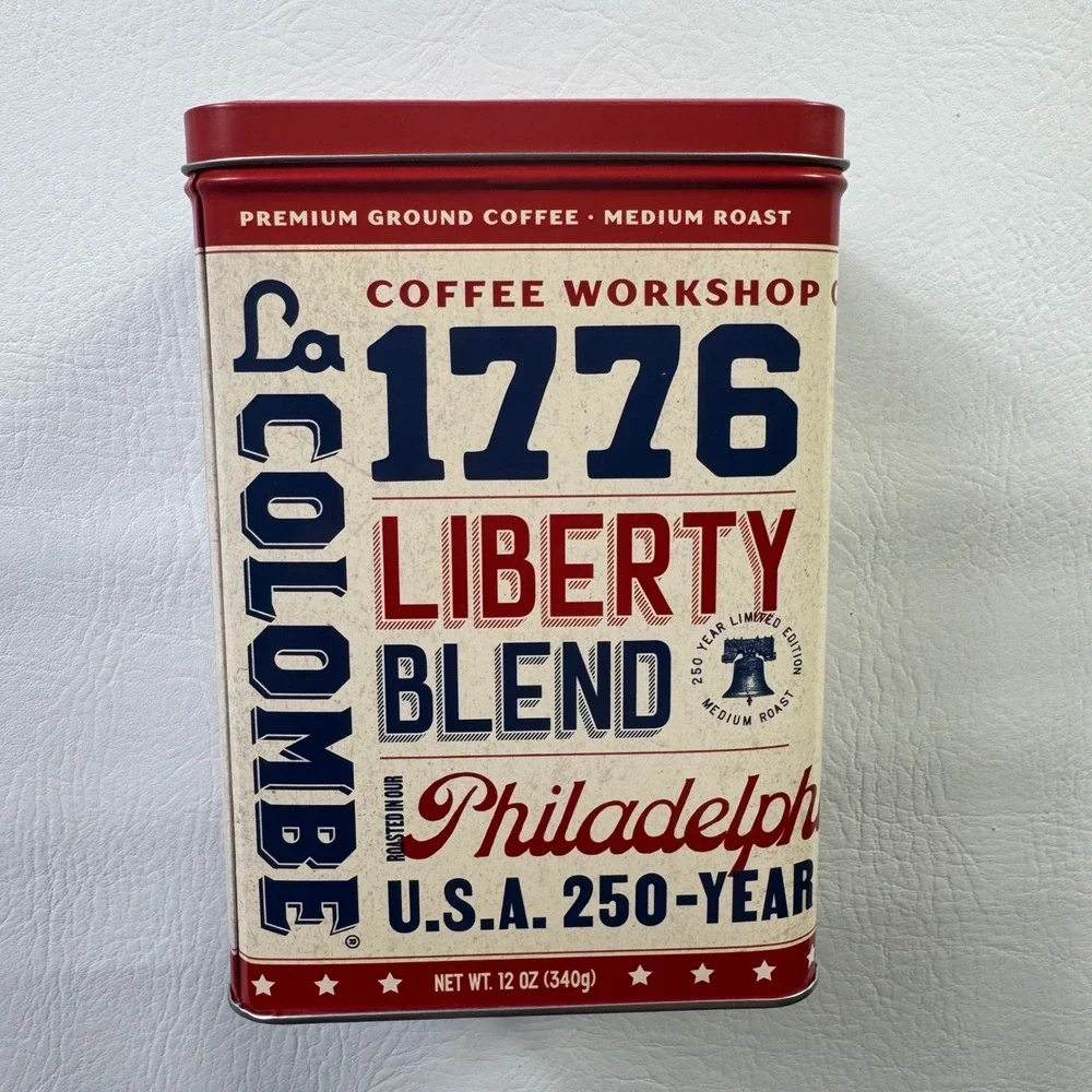 La Colombe 1776 Liberty Blend Philadelphia 250 Year Anniversary Coffee 12oz Tin